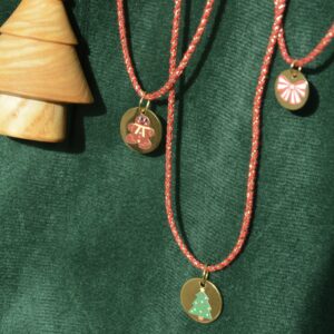 bracelet collier christmas edition red & gold