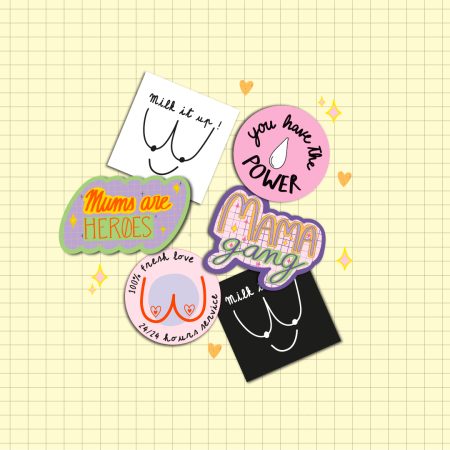 Lot de 6 Stickers BOOBIES FESTIVAL