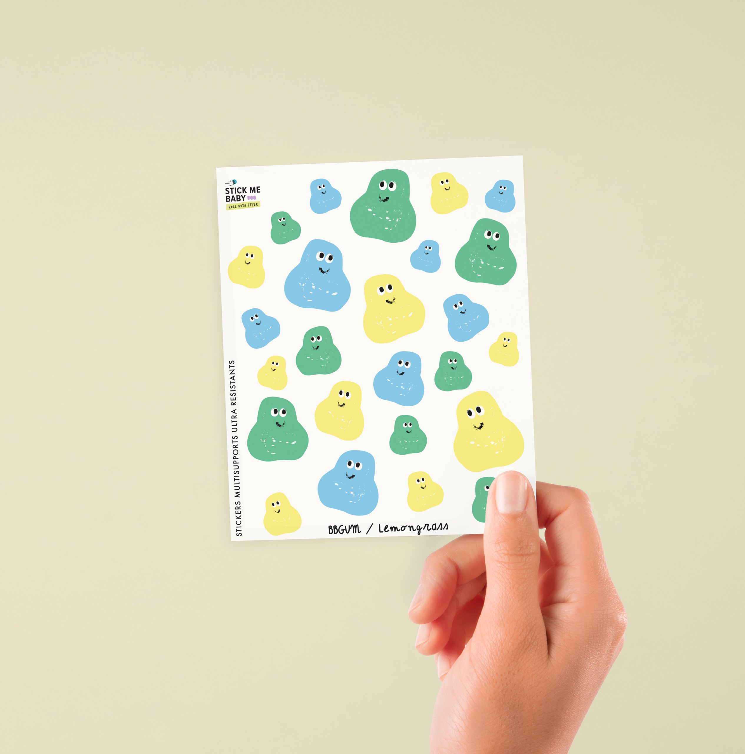 planche stickers bbgum