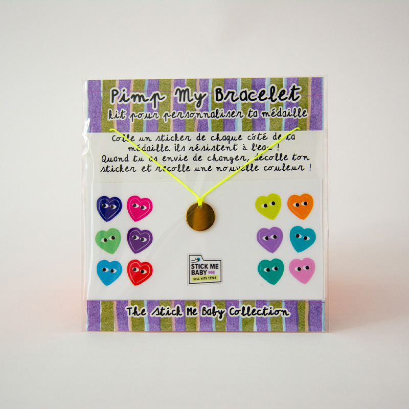 bracelet packaging jaune