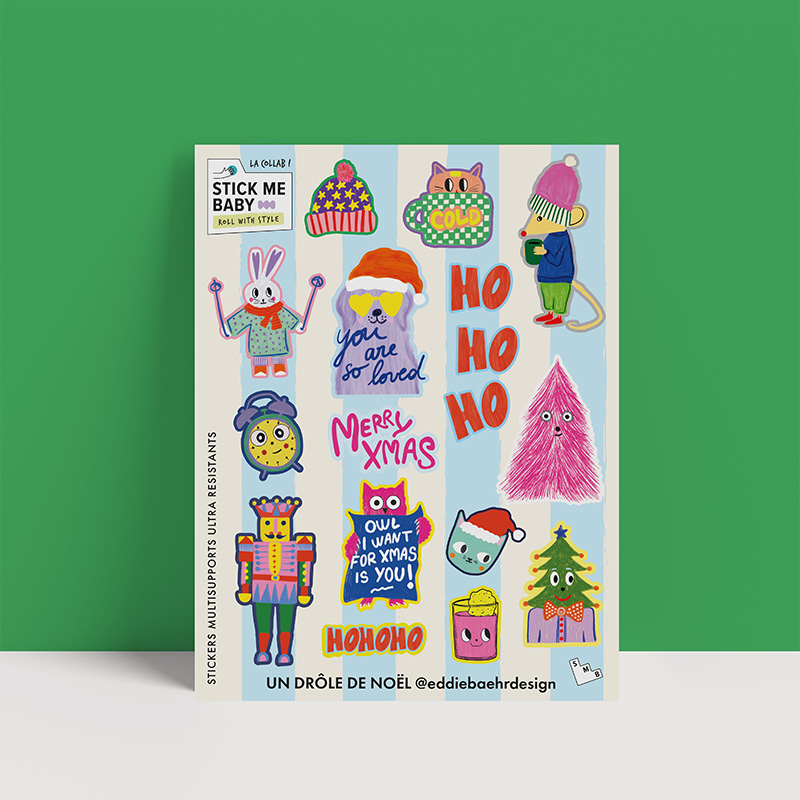 Stickers SMB X Eddie Baehr Design - Un Drôle de Noël
