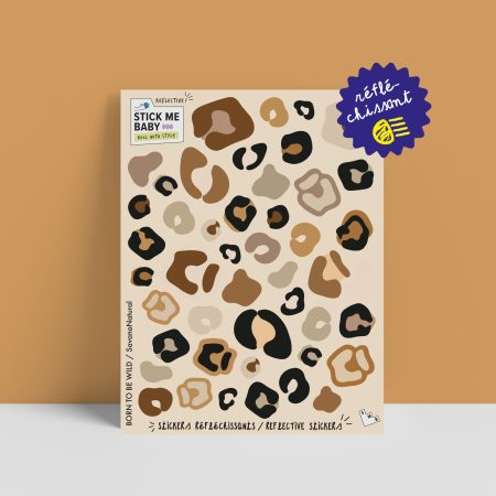 planche stickers réfléchissant léopard