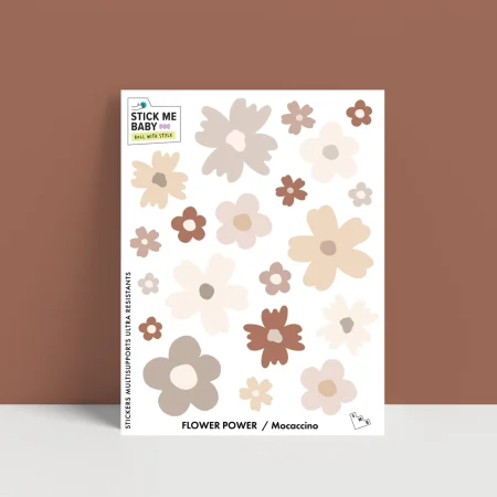Stickers FLOWER POWER - Mocaccino