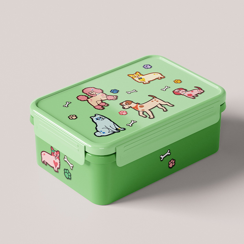 lunch box preppy dog