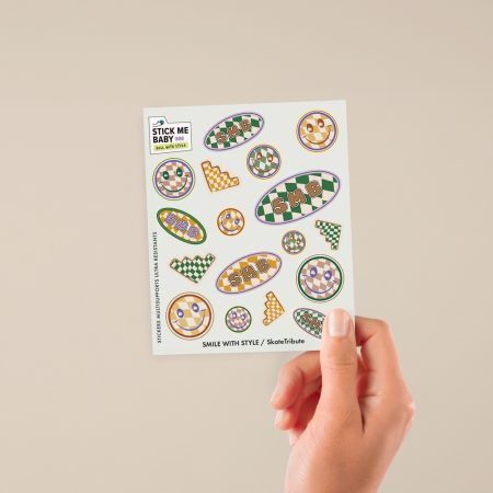 Stickers SKATE WITH STYLE Mini - Skate Tribute