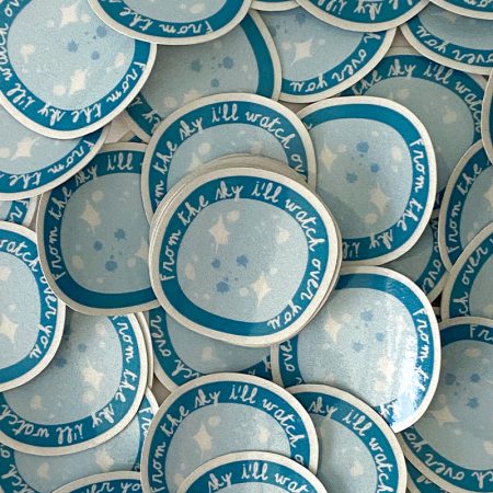 sticker réfléchissant moon lune