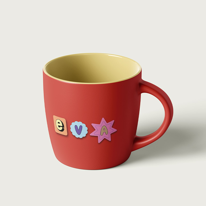 mug stickers lettres