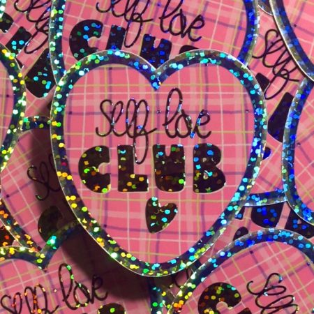 Sticker pailleté – SELF LOVE