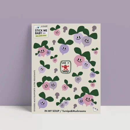 Stickers IN MY SOUP - Turnips & Mushrooms