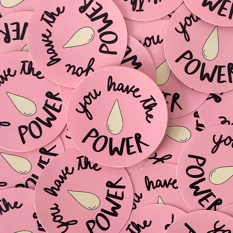 sticker you have the power